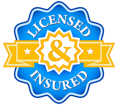 We are licensed and insured